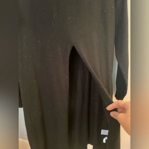 New York and company long sweater. Split front